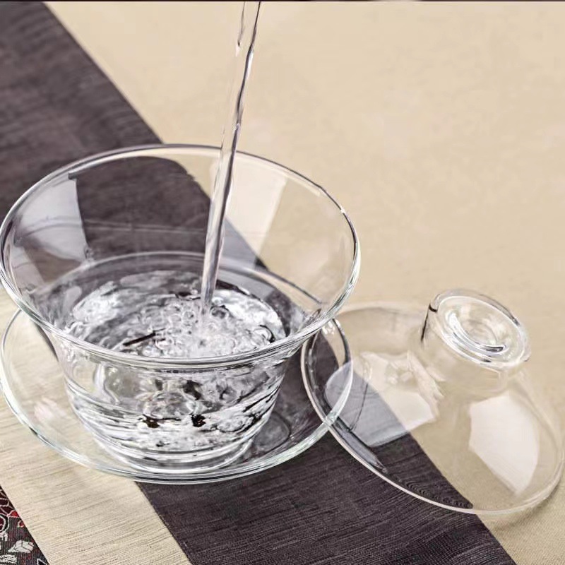 茶具盖碗/茶具杯子/青花斗彩茶具细节图