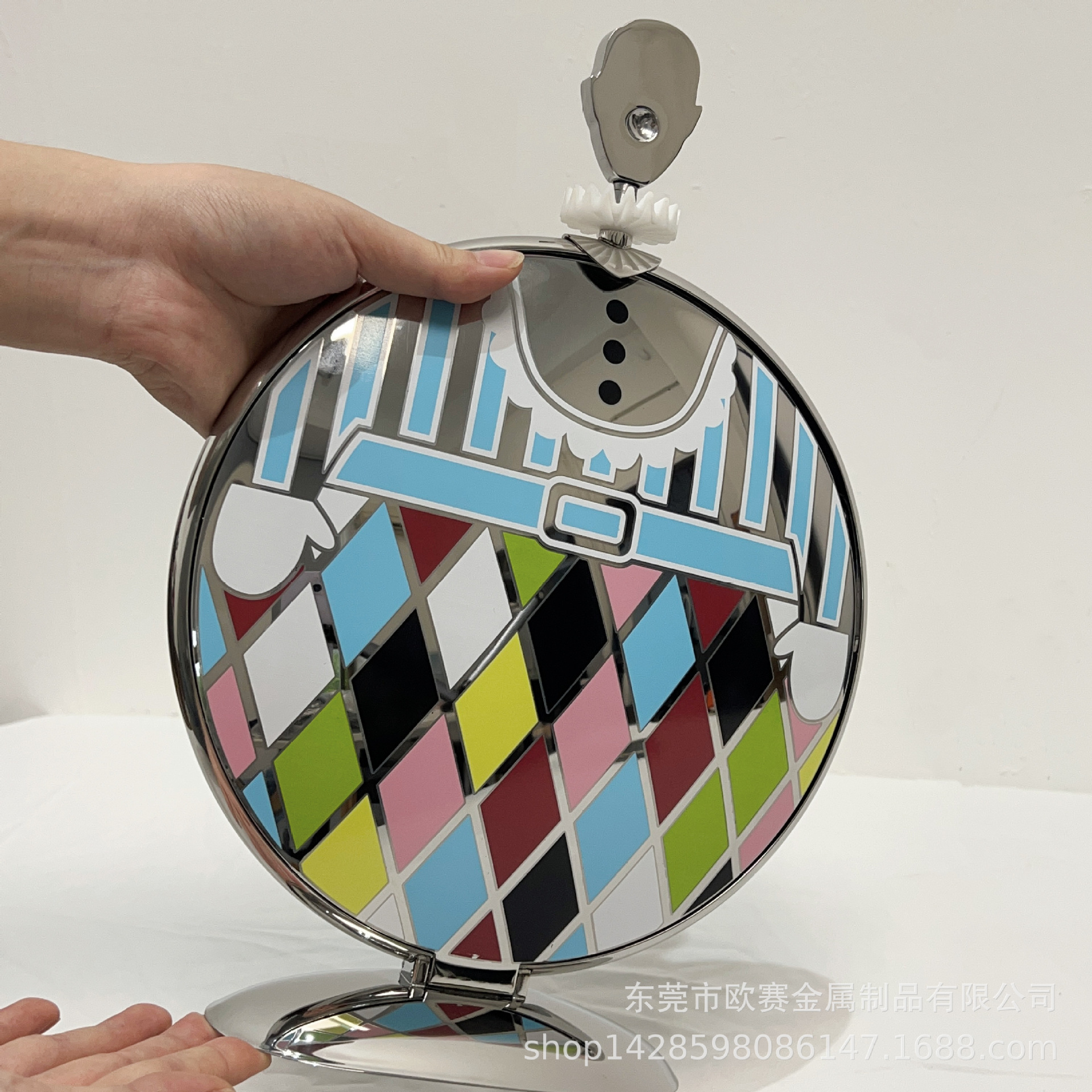 Round Fat Man Storage cake Stand, foldable creative light luxury dessert and pastry plate, exquisite decoration, gift, housewarming dining table Application Scenario
