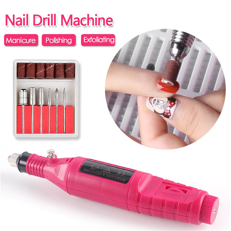 shanilak Amazon's best-selling manicure and nail care set: 10-piece USB grinder, nail file, polishing strip, dust brush details Picture