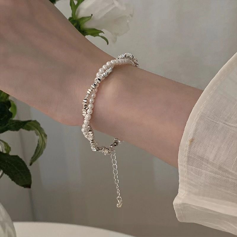 Aurora multi-color Crystal Silver bracelet for women, light luxury, fashion, high-end feel, simple and exquisite, high appearance level, best friend accessory details Picture