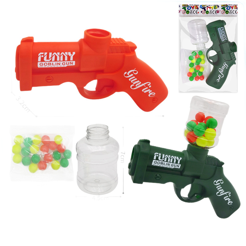 Colorful ball gun, Goblin burst gun, water bomb charge toy gun, children's Triangle MP7 Item Picture