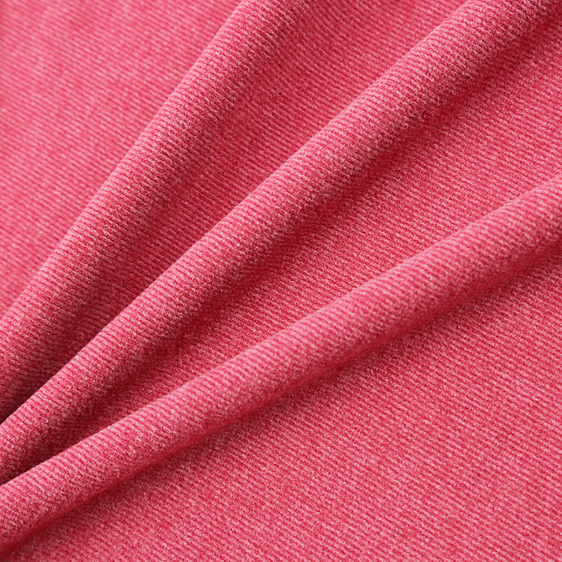 280g高弹阳涤牙签条针织德绒布保暖打底衫家居服内衣德绒面料