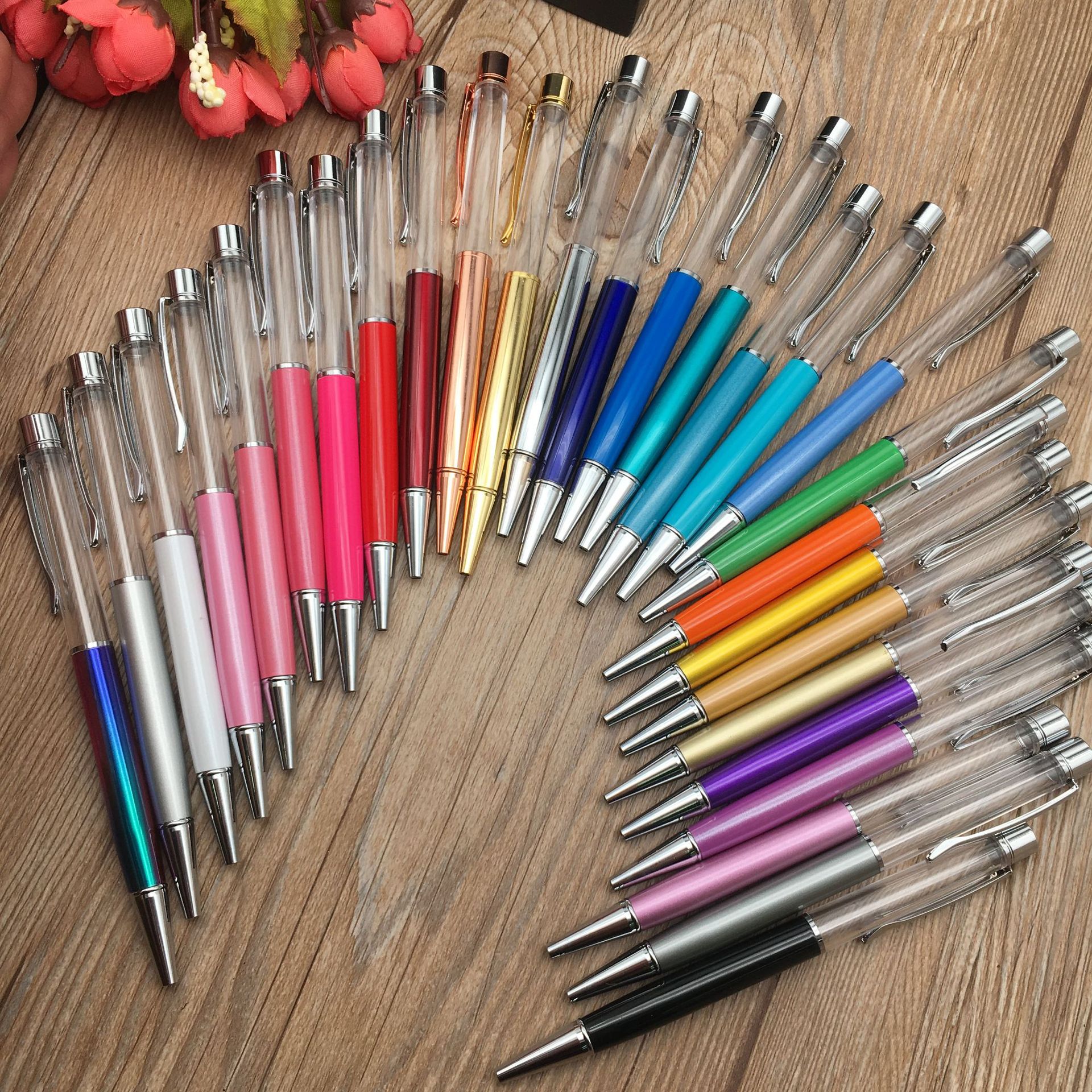 diy DIY oil pens, metal ballpoint pens, empty barrel pens, crystal pens and empty tube pens full figure
