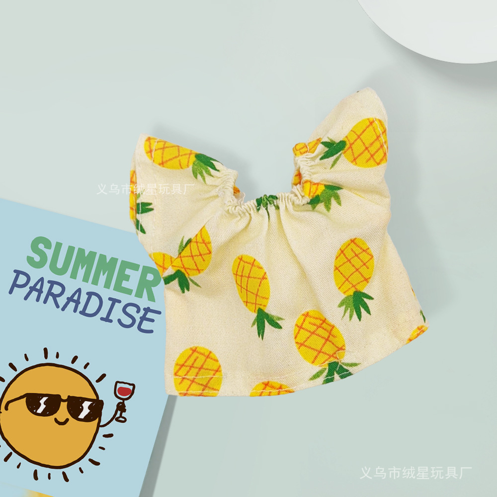 10cm Shirley Mei's Boss dog doll dress, denim skirt, plush doll clothing, cotton doll accessories, clothes, skirt Application Scenario