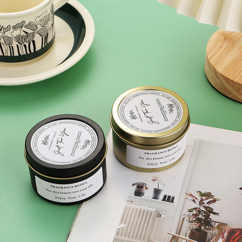 Cross-border Southeast Asia, Mukou tin cans, indoor dried flower scented candles, birthday gifts, creative scented candles details Picture