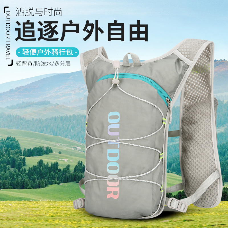 New multi-functional nylon running backpack, safety reflective sports backpack, water bag backpack and cycling bag