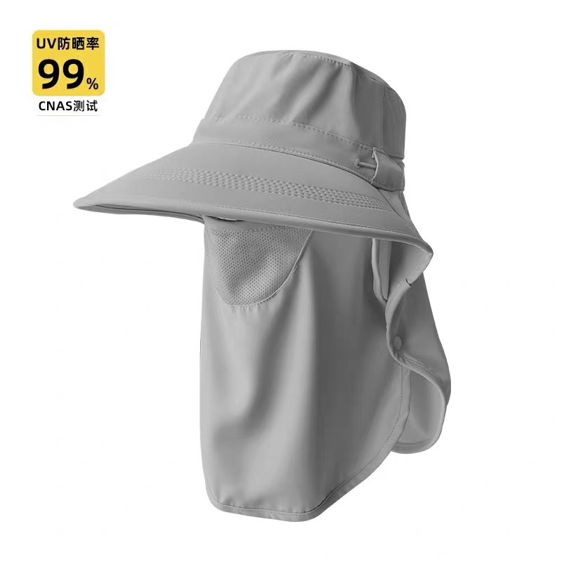 Sombrero de protección solar funcional visera transpirable visera protector de cuello sombrero solar integral anti-uv sombrero de seguridad para el hogar