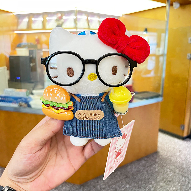 Cute hellokitty small pendant, Hello kitty plush toy, Kitty doll keychain bag pendant details Picture