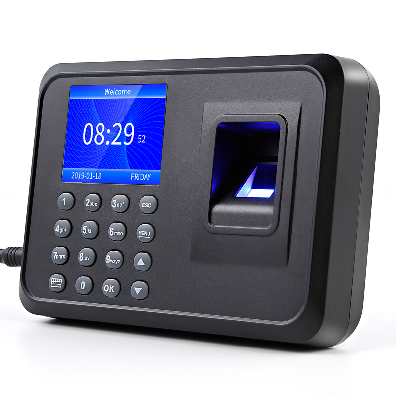 The Youku F01 fingerprint attendance machine records the fingerprint check-in of employees at the exit of the finger sign-in machine Application Scenario
