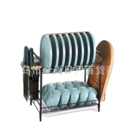 Stainless steel double-layer and triple-layer bowl and plate draining rack, knife rack, chopstick holder, cutting board, storage rack, seasoning rack and storage rack Item Picture