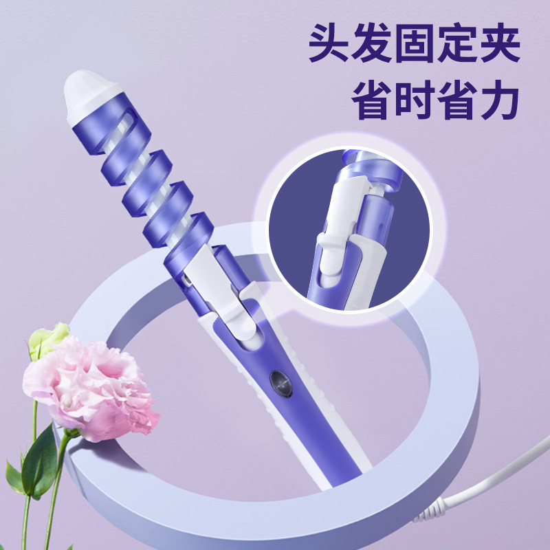 Cross border mini espiral curl perm anti-escaldadura perm multicolor barbershop home electric hot rod curl
