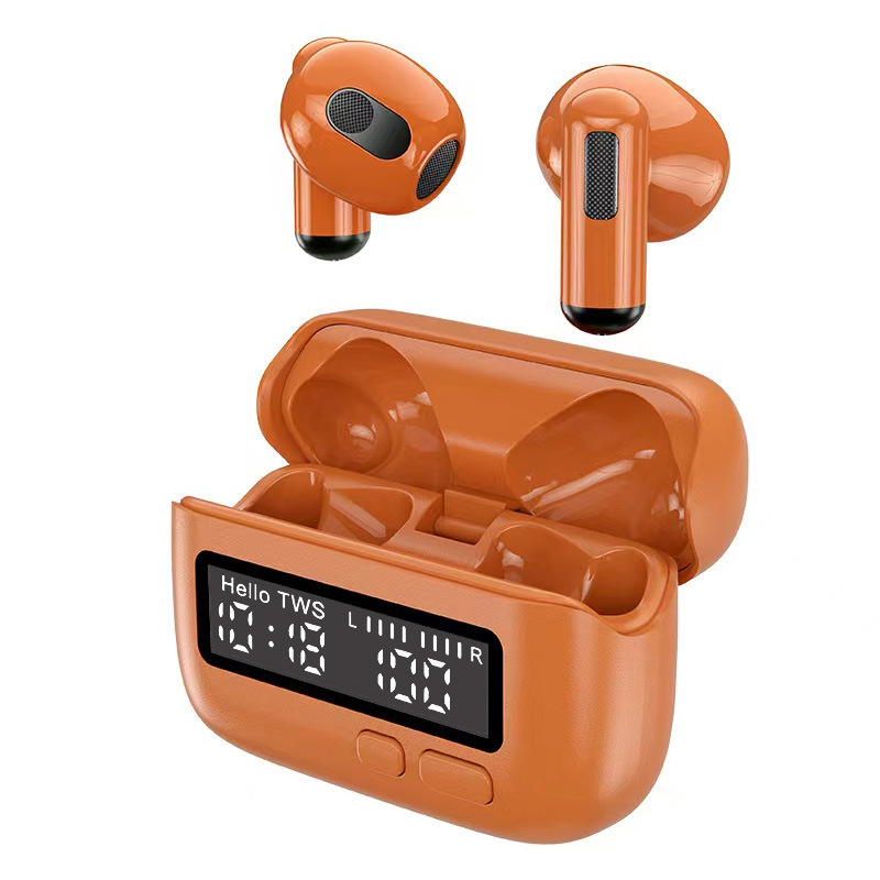 Simultaneous interpretation BPG portable noise-cancelling wireless Bluetooth headphones, in-ear style, unique retro, personalized, trendy, digital display, timing, AI translation, factory wholesale Item Picture