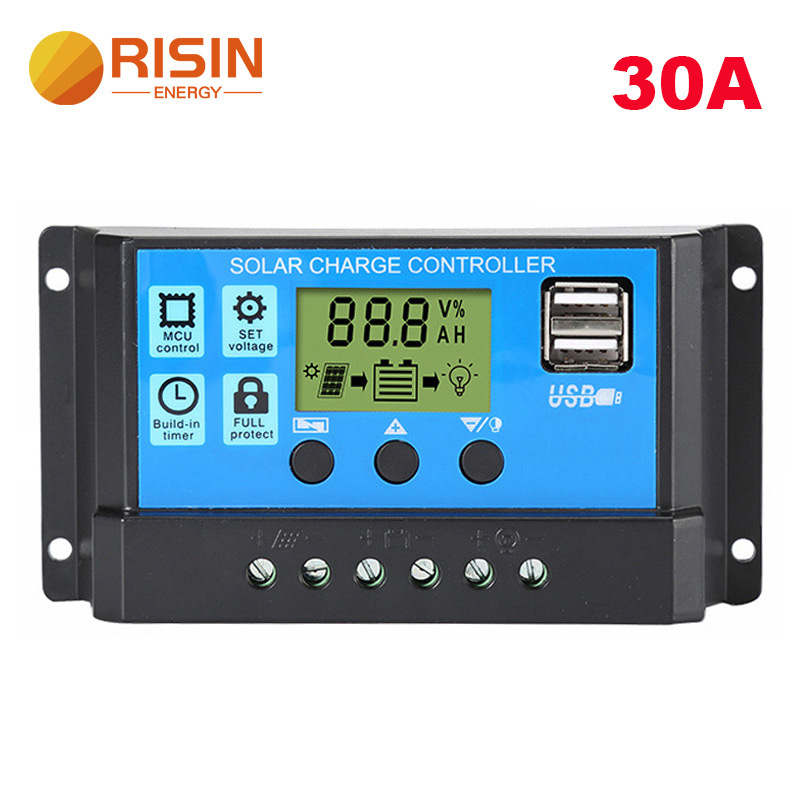 10A 20A 30A 12V 24V PWM 太阳能系统中的光伏电源控制器设备