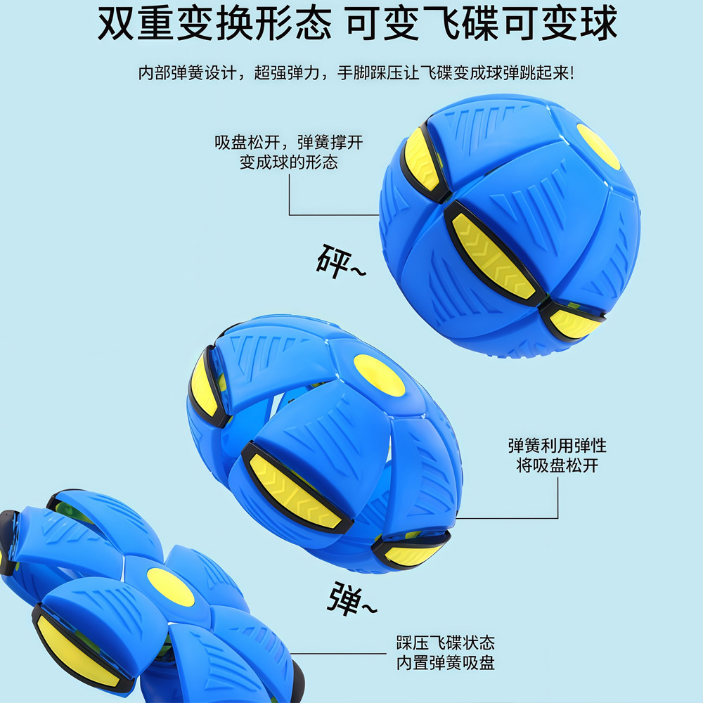 Brillante bola de platillo pisando bola deformable pie pisando bola bounce bola bounce al aire libre juguetes interactivos para padres e hijos Specification image