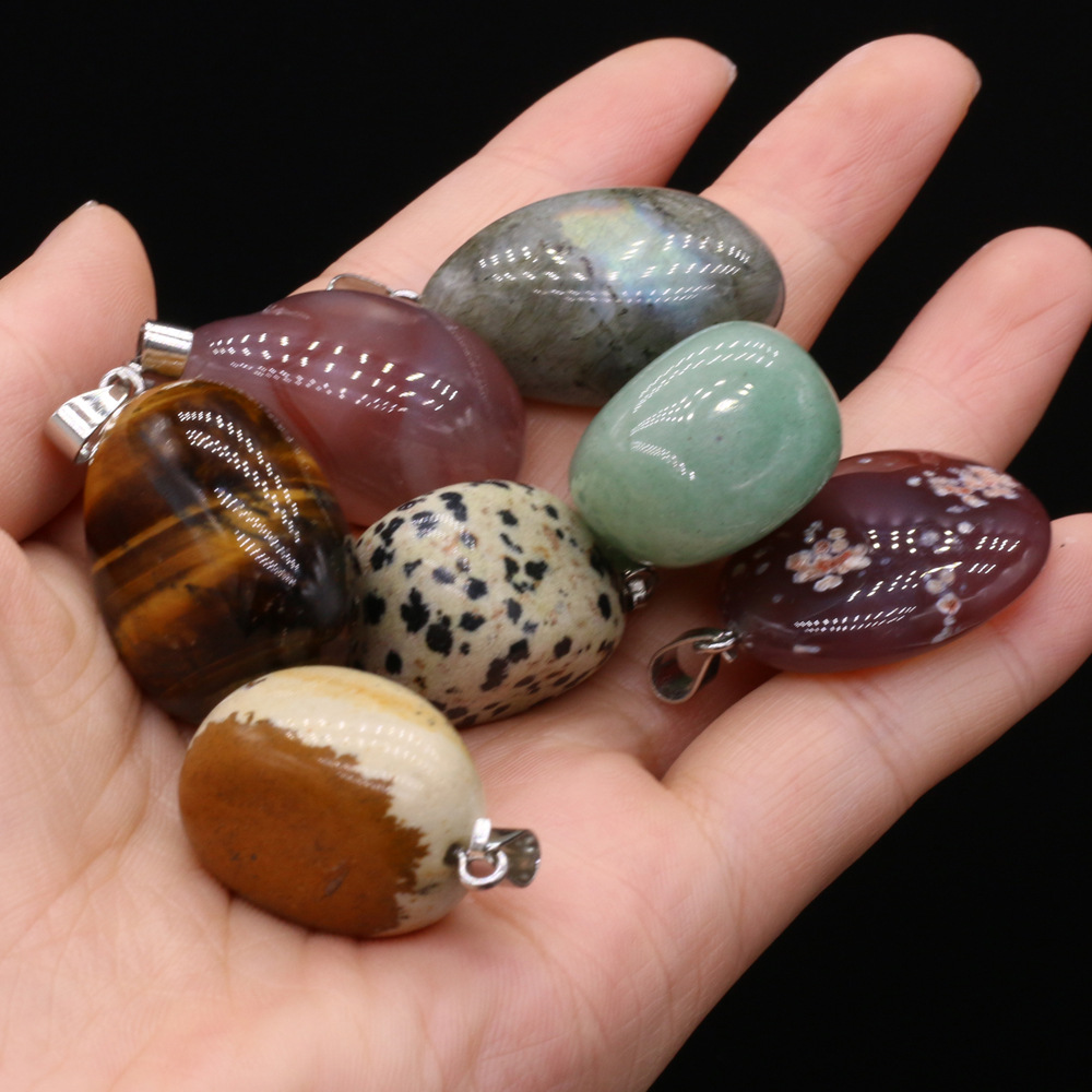 Cross-border exquisite natural stone irregularly shaped pendants, DIY jewelry accessories, handcrafted earrings and necklaces, wholesale and production Specification image
