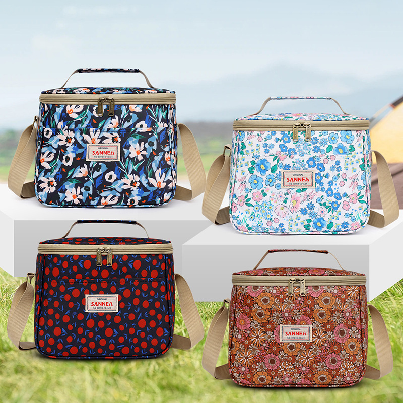 Saneng Cross-border insulated bags, children's hand-held large-capacity lunch box bags, outdoor picnic ice packs, aluminum foil insulated bags in stock