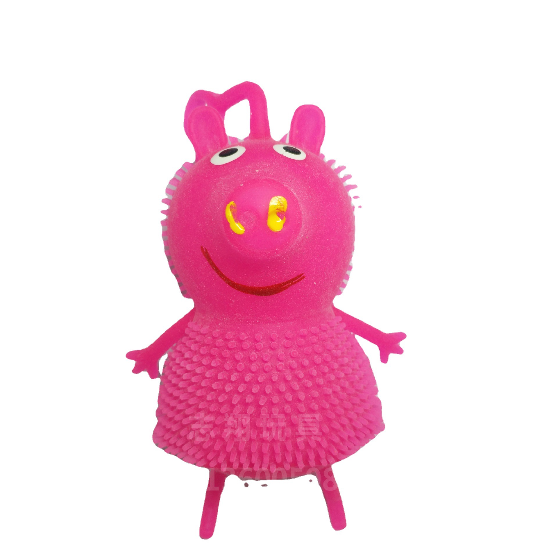 Piggy Little Sister's fluffy balls are cute and shiny. The fluffy balls emit light. TPR toys are selling well at the street stall and are sold directly by the manufacturer Item Picture