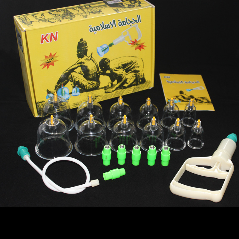 Factory direct sales of 12pcs vacuum cupping cups for export, Awen 12-cup household cupping cups, suction cupping cups wholesale