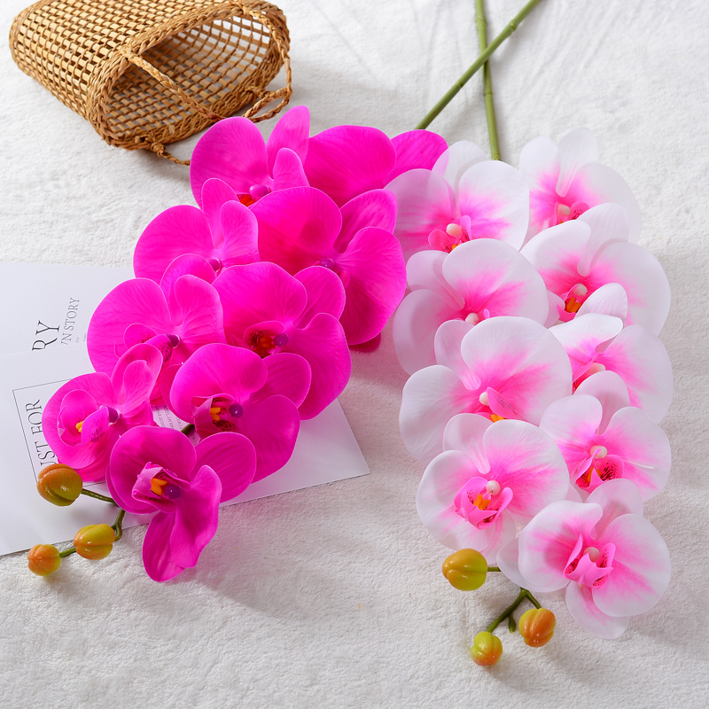 仿真花DIY发饰配件/假花/5朵塑膠花/仿真花/假花批发细节图