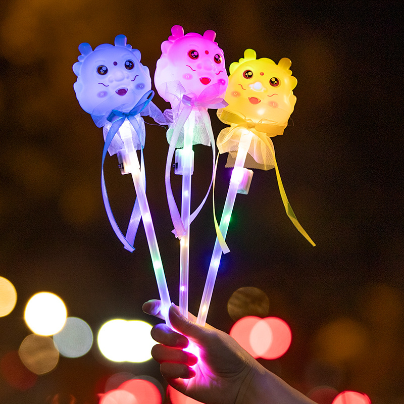 Dragon Year hand-held starry sky ball luminous handle Dragon Year Lantern 2024 New Year's Day Night Market wholesale Application Scenario