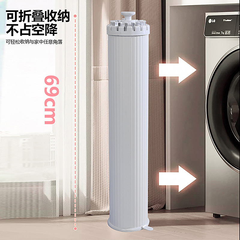 Octopus clothes drying rack, floor-standing folding, balcony, bedroom, home invisible octopus quilt drying wonder, Amazon aluminum alloy Specification image