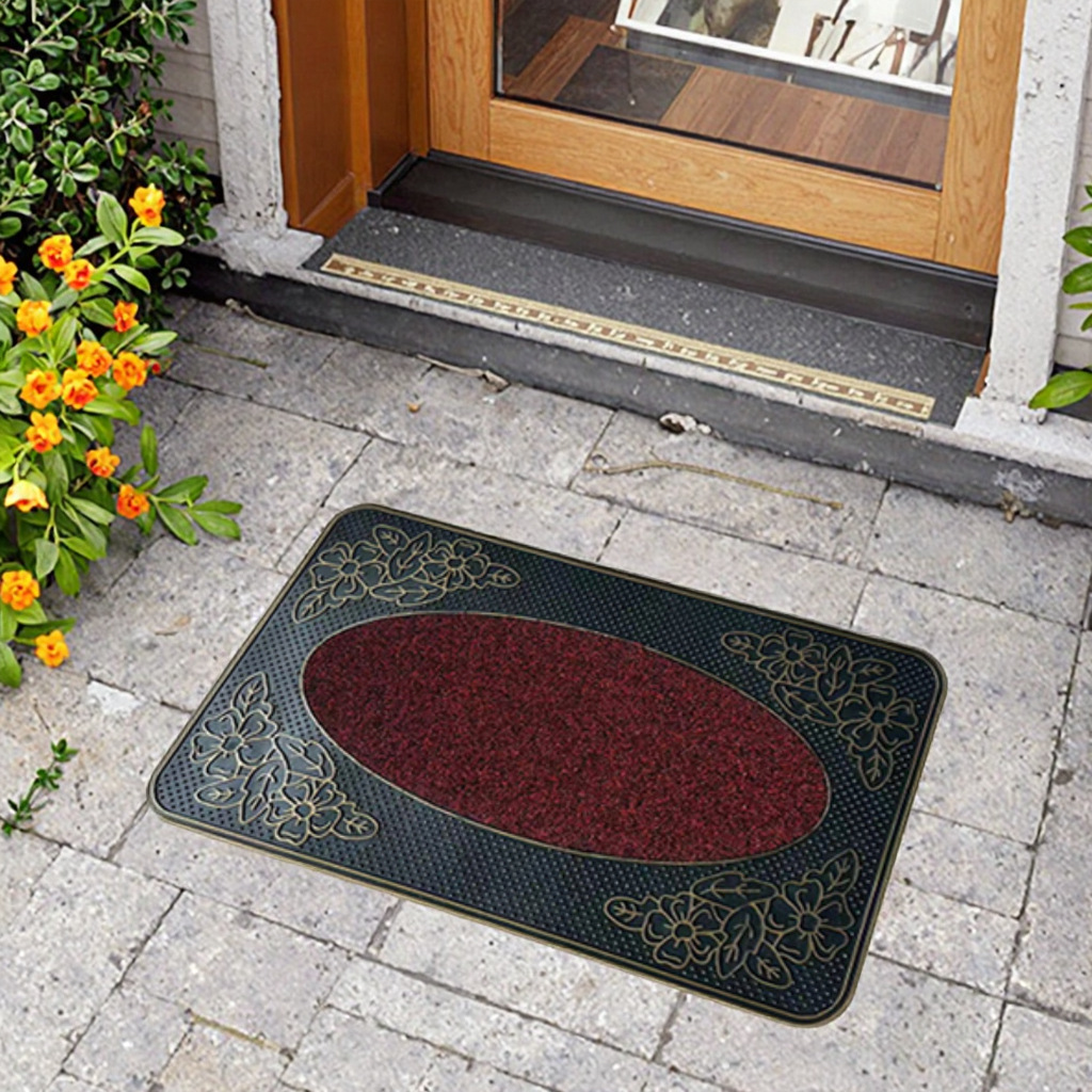 Rubber floor MATS, door MATS, entrance door carpets, anti-slip foot MATS, European, Chinese, Nordic style, wear-resistant and dirt-resistant carpets Application Scenario