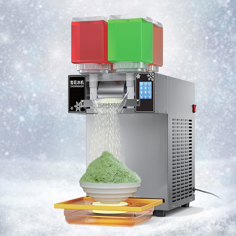 Snowflake ice maker, colored snowflake machine, commercial milk smoothie, fully automatic shaved ice machine, four-bucket fluffy ice machine details Picture