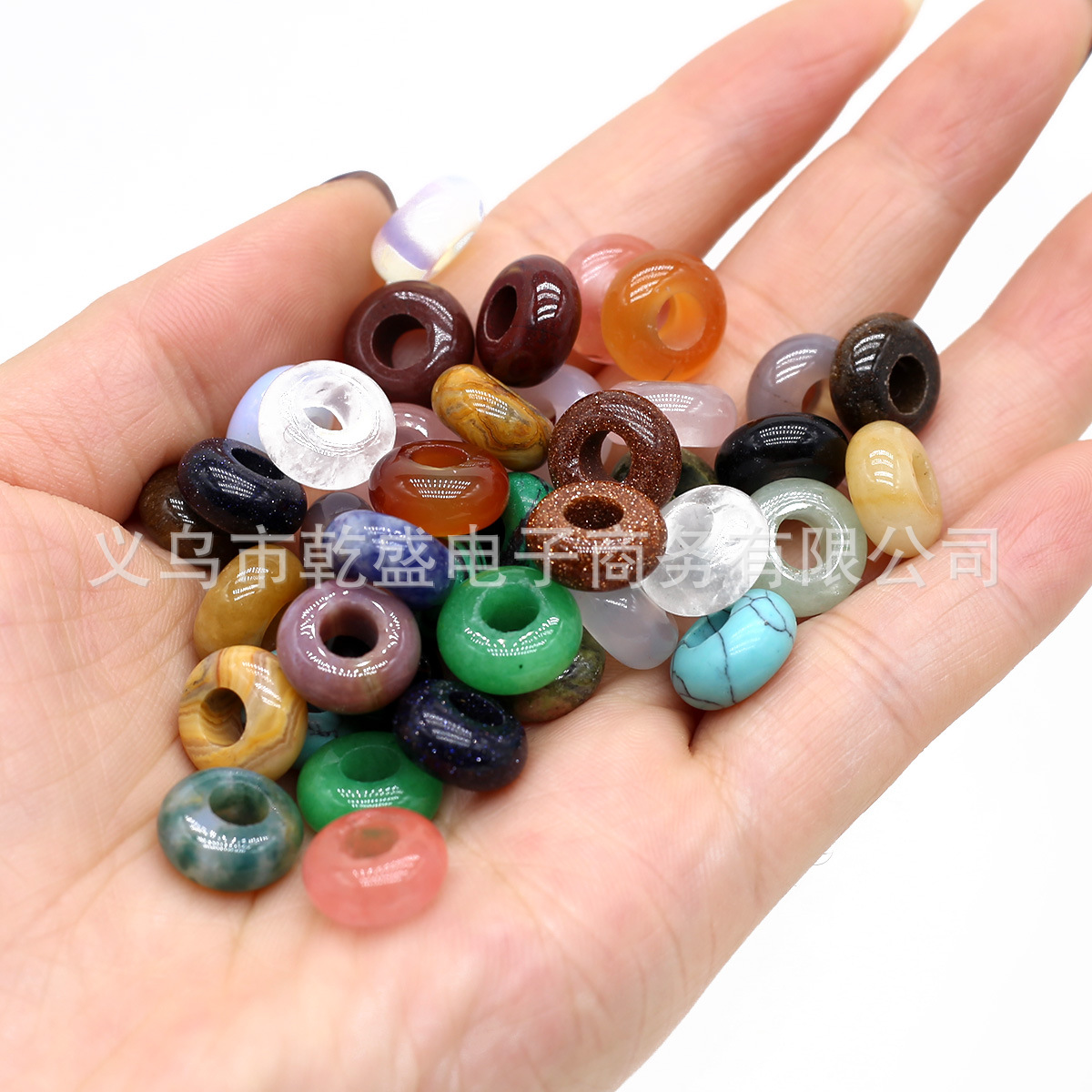 6×12mm natural stone crystal abacus beads, large-hole beads, loose beads wholesale, DIY handmade jewelry and accessory materials Application Scenario