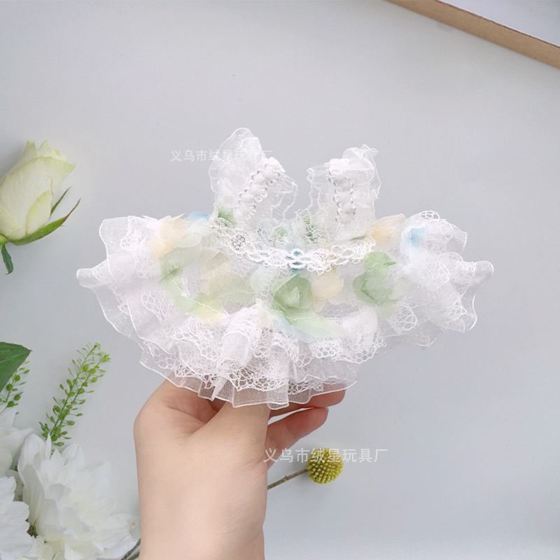 New lace rainbow dress for kids, fashionable kids' clothes, accessories, plush dolls, doll outfits, and changeable outfits Specification drawing