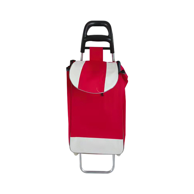Supermarket shopping trolley cloth bag, portable promotional LOGO printable small trolley, elderly grocery shopping trolley cloth bag Item Picture