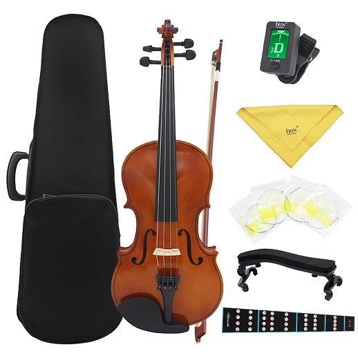 Natural color solid wood violin beginner practice 4/4 violin popularization for adults and children Violin