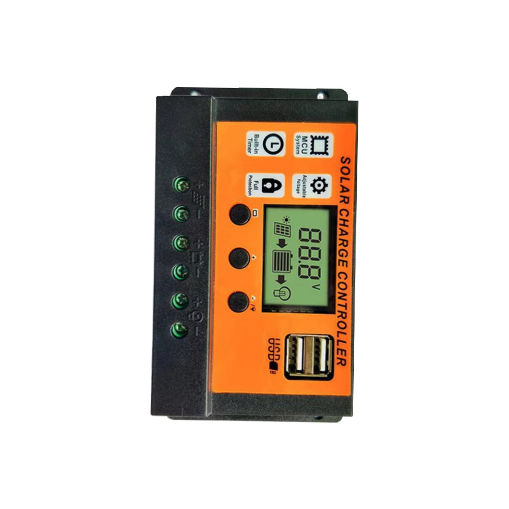 100A orange solar controller 12V24V photovoltaic power generation simple solar charging controller Application Scenario