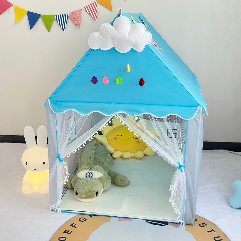 Children's indoor tent game house, girl princess tent, baby bed separation tool, indoor small house tent, soothing kids Specification image