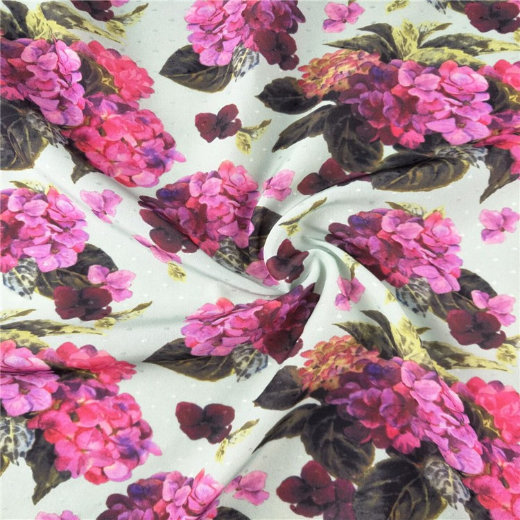 圆点提花布加捻白色柔软提花布洛丽塔公主裙面料彩色雪纺提花面料产品图