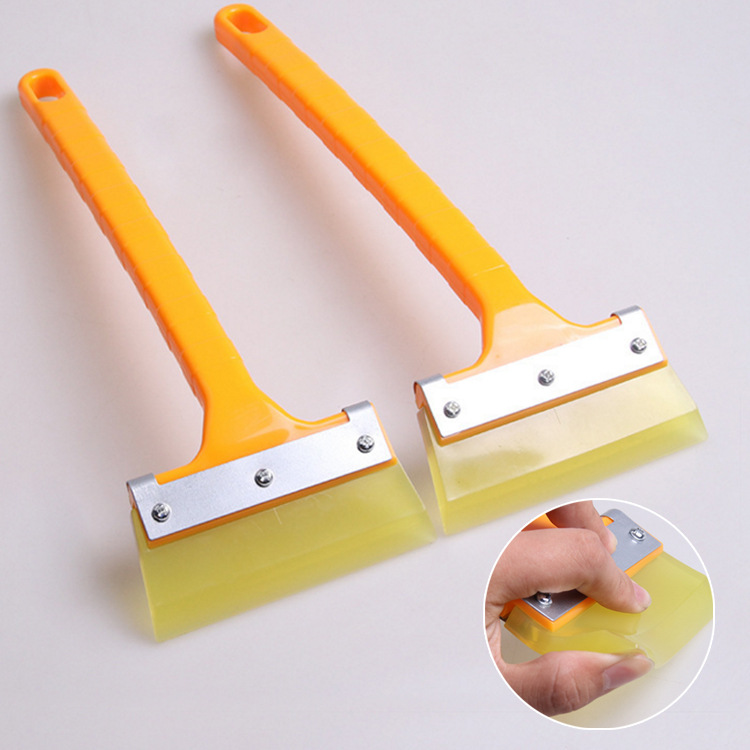 Long-handled ox tendon wiper, film application, snow scraper, glass cleaning tool, 8cm thick plate R-3107A car window full figure