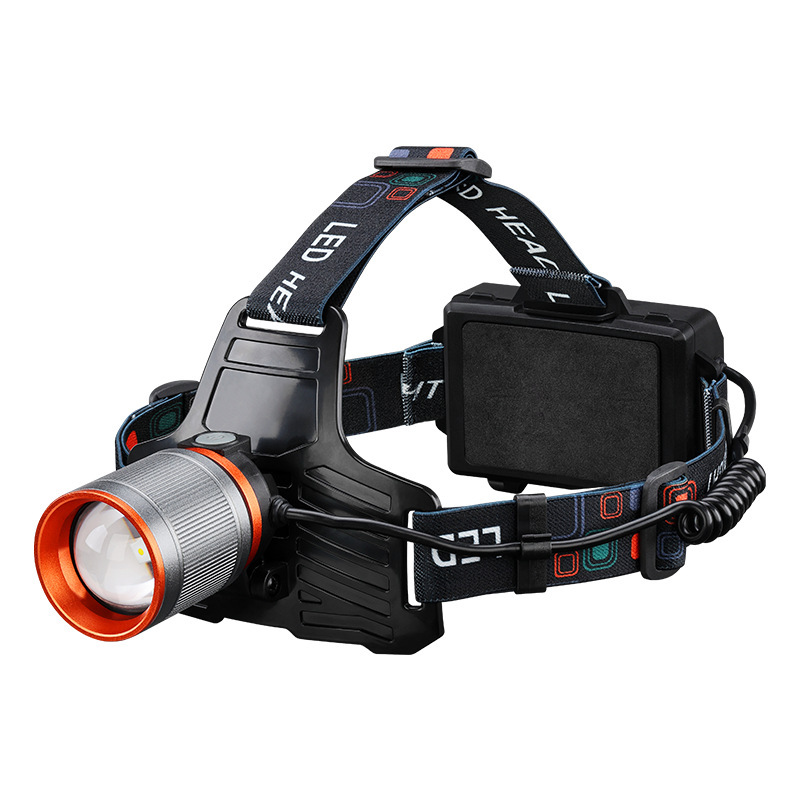 Cross-border new outdoor charging camping mountaineering emergency light, night fishing light, stretch zoom warning light, strong bald light Application Scenario