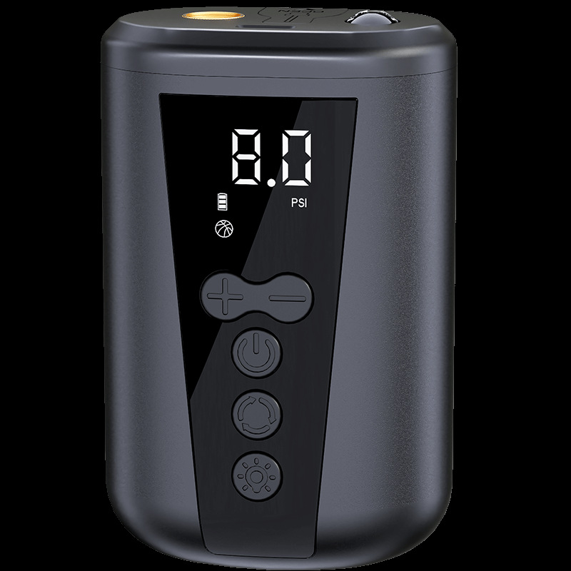 The mini ball air pump offers a variety of ball types to meet various needs. It features intelligent digital display, immediate charging and stopping, and is portable Item Picture