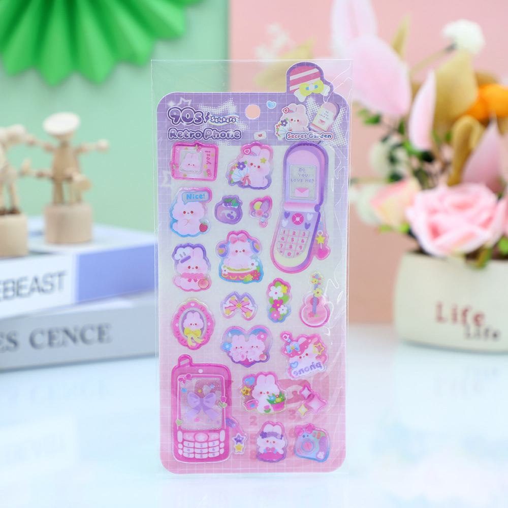 A variety of cartoon mobile phone stickers, children's three-dimensional foam stickers, cute decorative small stickers are available for selection at an affordable price Specification image