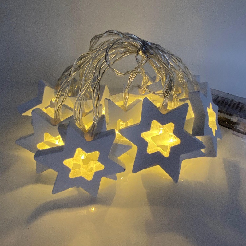 New outdoor courtyard atmosphere Christmas party handicraft decorative copper wire string lights mini LED copper wire light strings Specification image