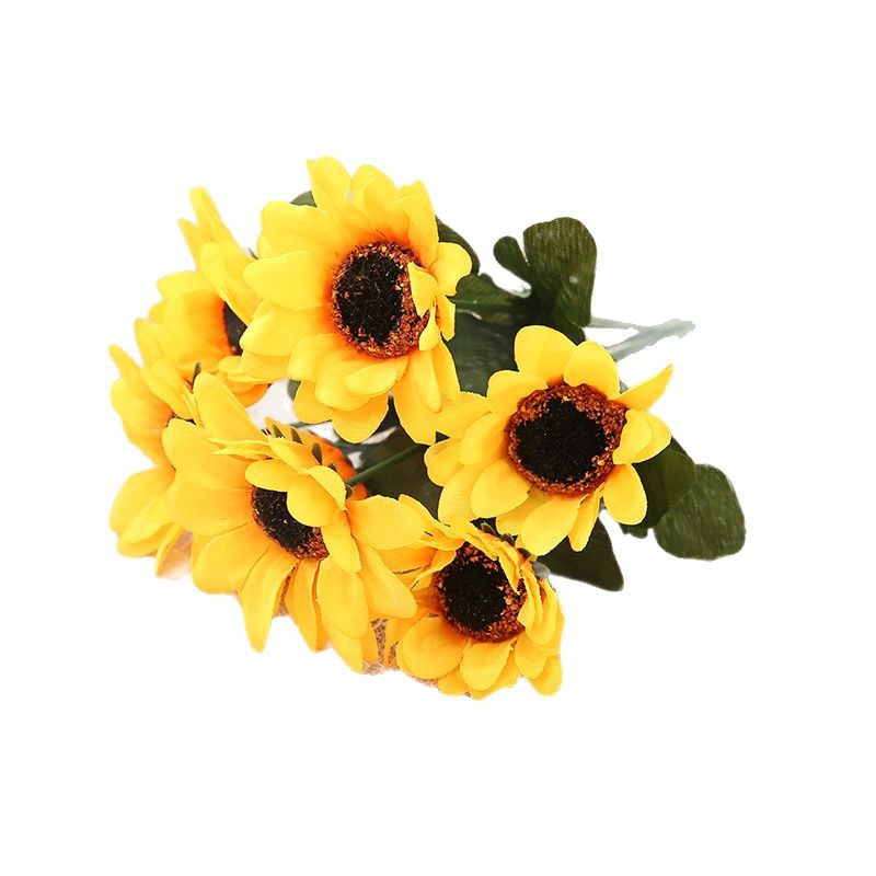 Dove artificial flowers, artificial flowers, silk flowers, sunflowers, daisies, living room decoration, wedding bouquets, prop flowers, sunflowers Item Picture