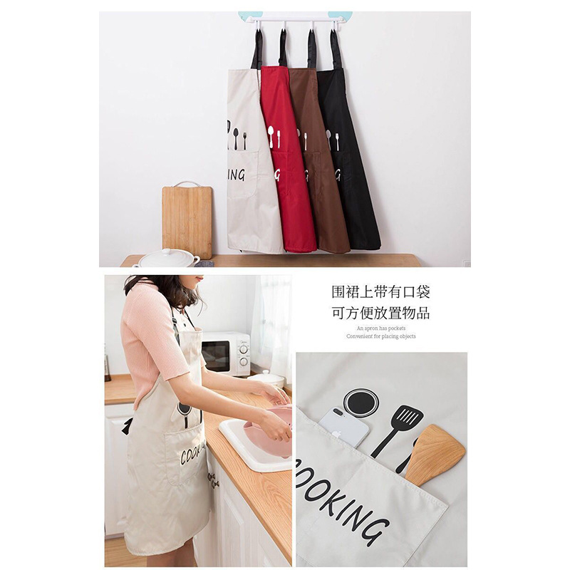 New waterproof, oil-proof and washable hand apron for kitchen and home cooking, Korean-style waist apron for men and women, factory wholesale Application Scenario