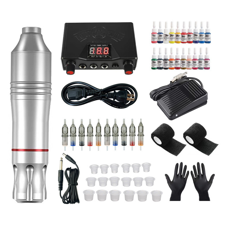 shanilak motor pen kit de tatuaje todo en uno cross border wholesale tattoo pen set conjunto completo de máquina de tatuaje cheyenne batería rocket Specification image