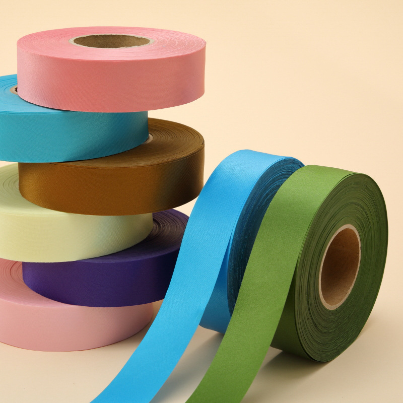 2.5cm色丁包边条斜裁布料旗袍衣服滚边织带镶边丝绸缎面服装辅料