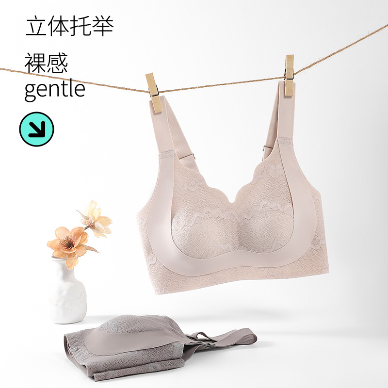文胸女无肩带性感/女性内衣/半透明文胸产品图