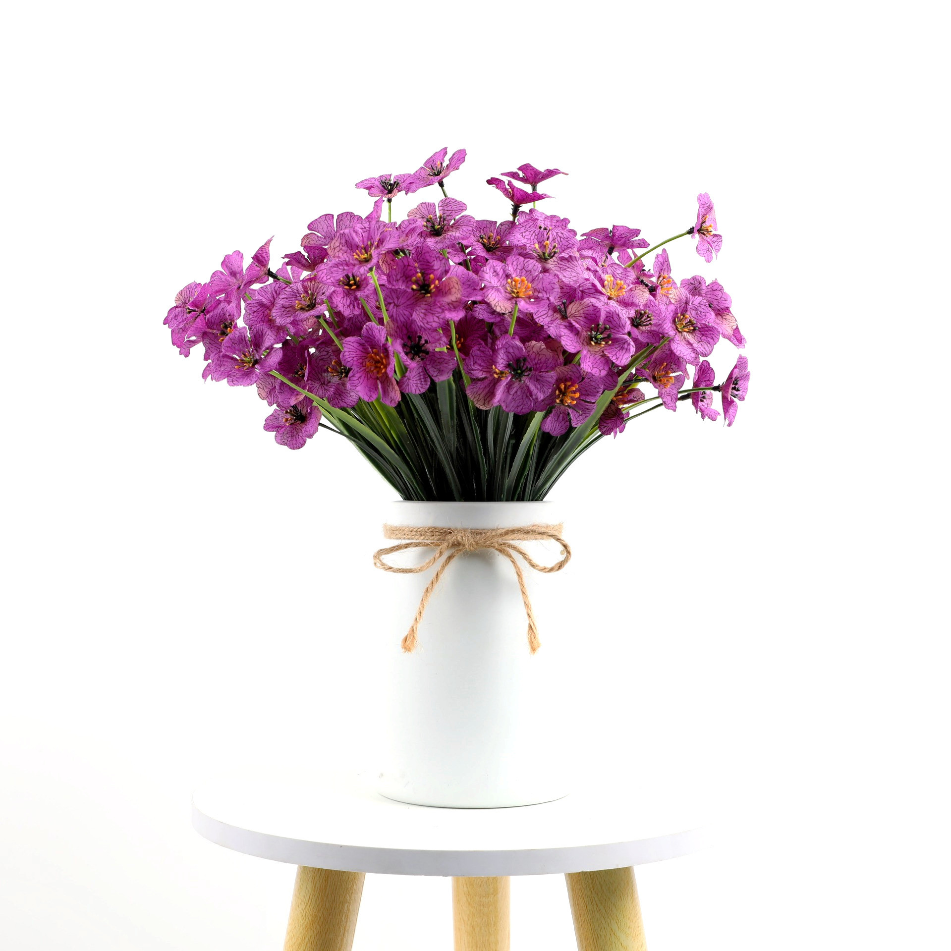 跨境仿真花春草紫罗兰塑料假花植物绿植家居婚庆装饰户外摆件批发详情图3