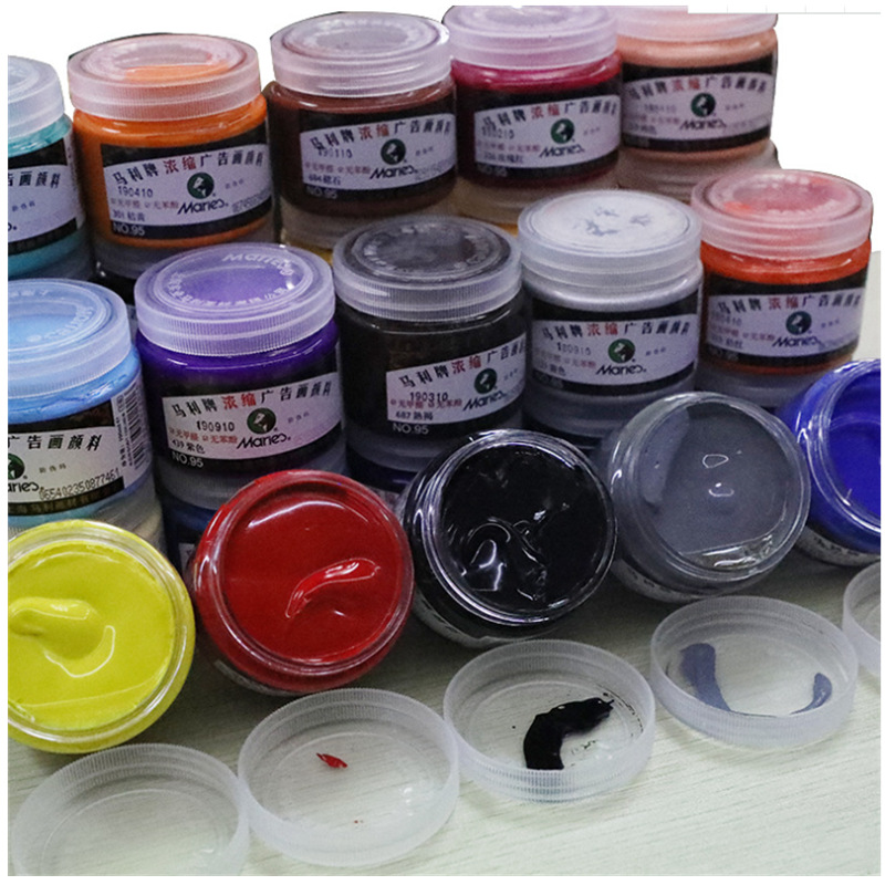 Marley marca 95 concentrados publicidad gouache pigmento 100ml examen pintura gouache pintura de arte dibujo dibujo gouache details Picture