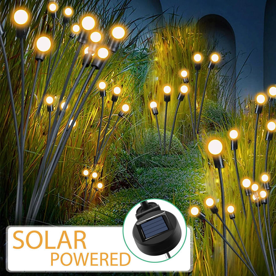 Solar-powered lawn lights, wind-driven firefly lights, led outdoor courtyard garden insert lights, outdoor waterproof camping lights Application Scenario