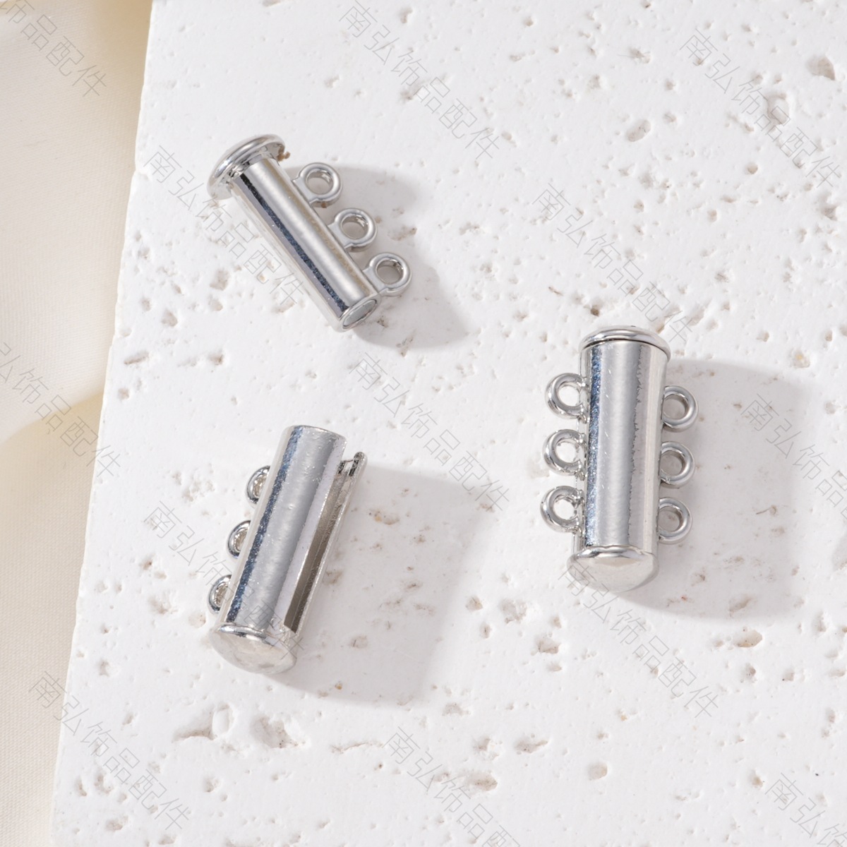 Magnetic buckle, spring buckle, row buckle, double row and multi-row pearl bracelet, necklace buckle, DIY handmade jewelry accessories wholesale Specification image