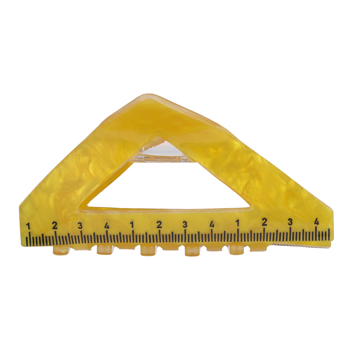 New fun geometric square, cartoon heart, apple ruler, shark clip, girl student, funny updo hair accessory Item Picture