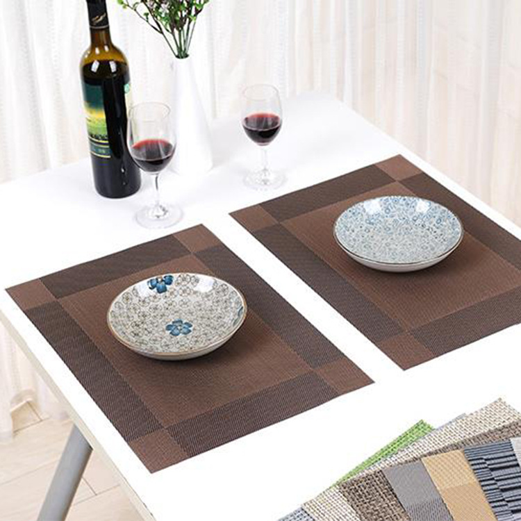 Teslin placemats, European-style Western placemats, hotel PVC placemats, anti-slip and heat-insulating coasters, easy-to-wash and quick-drying table MATS